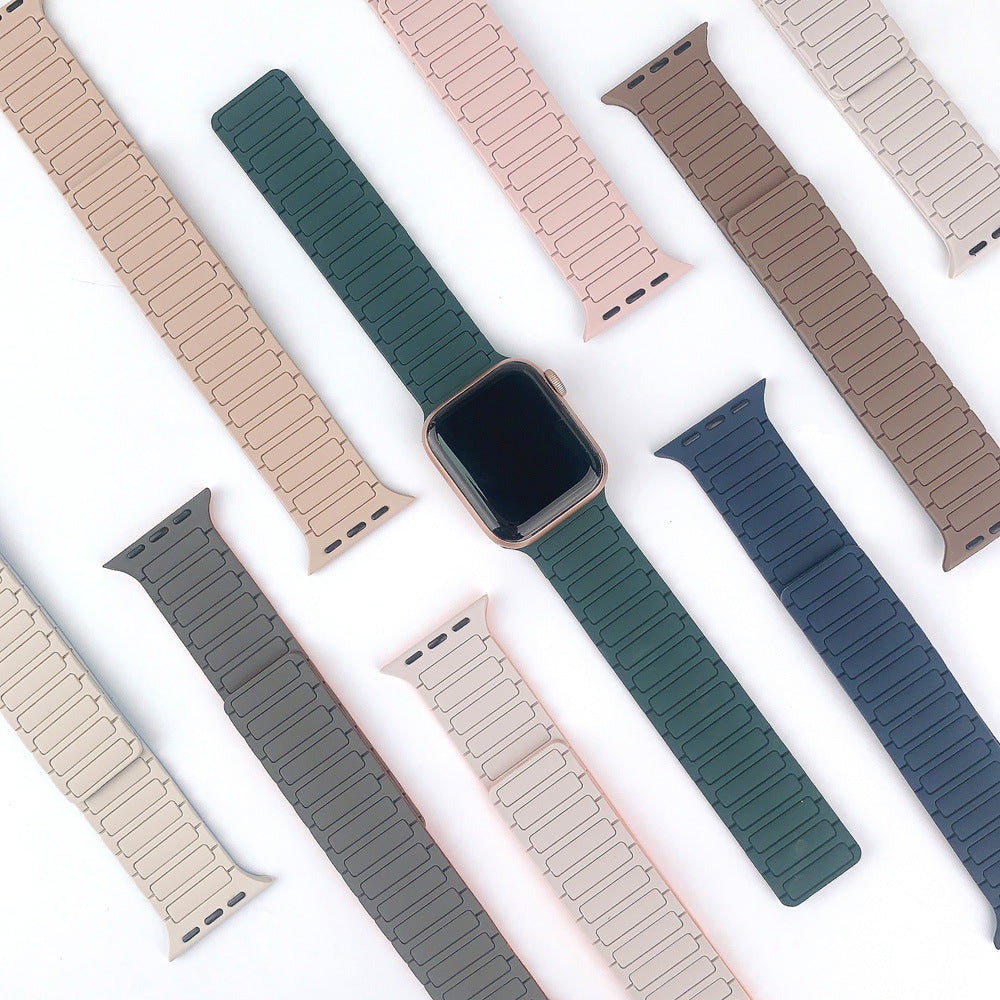 NexaLoop-magnetisk silikoneløkke til Apple Watch – justerbar pasform - Desfino