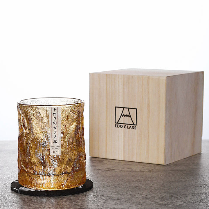 Astraeon Glacier handgeschnittene Whiskygläser – Edo-Kiriko-Glaswaren