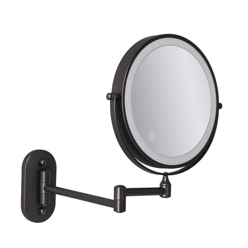 Espejo de afeitado LED recargable Luxa — 1X/10X, para montaje en la pared - Desfino