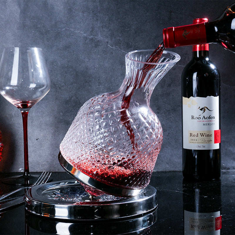 Virello 360° draaiende wijn- en drankendecanter — Topkwaliteit - Desfino