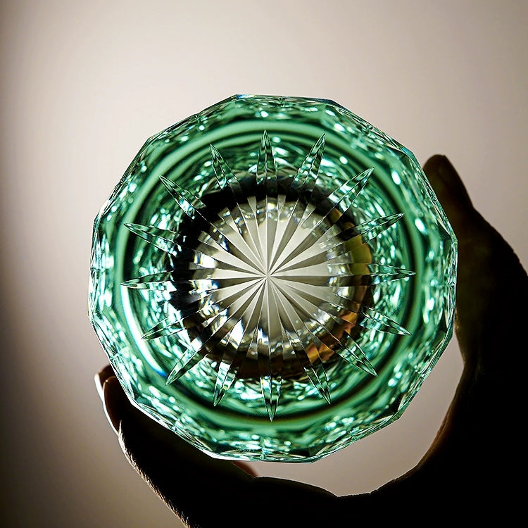 Hoshira Handcrafted Whisky Glass — Celestial Design, Wooden Box