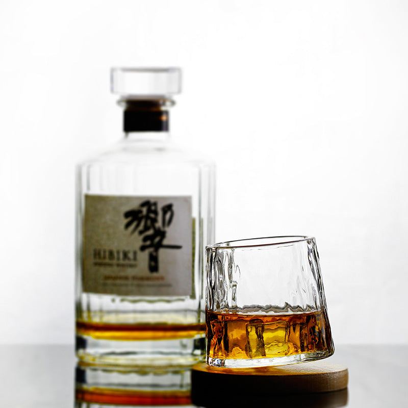 Kiyomi 日式威士忌酒杯 — 雕刻细节，配木盒 - Desfino