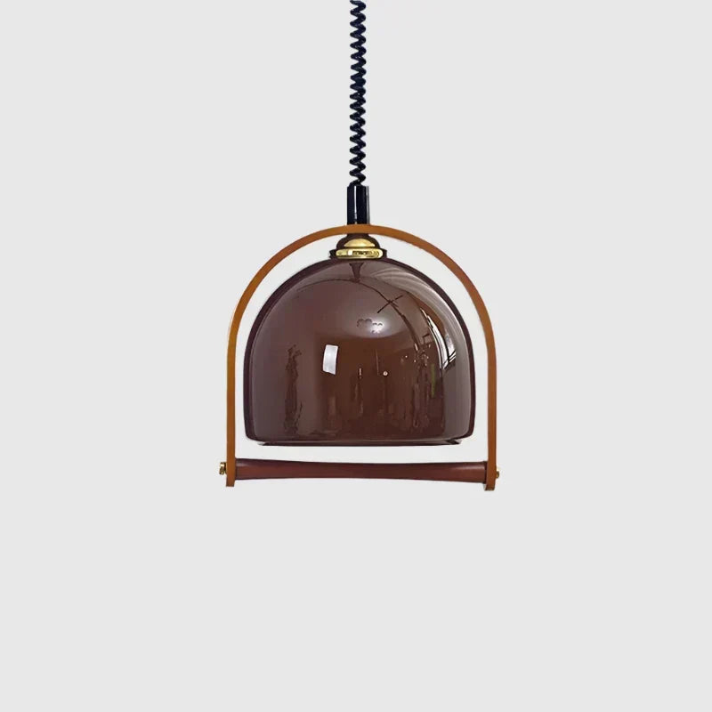 Rivara pendellampe i tre — vintage lampe til spisestue og kjøkken - Desfino