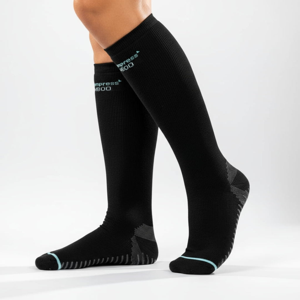 Knee-High Bamboo Compression Socks — 10–15 mmHg Graduated Support - Desfino