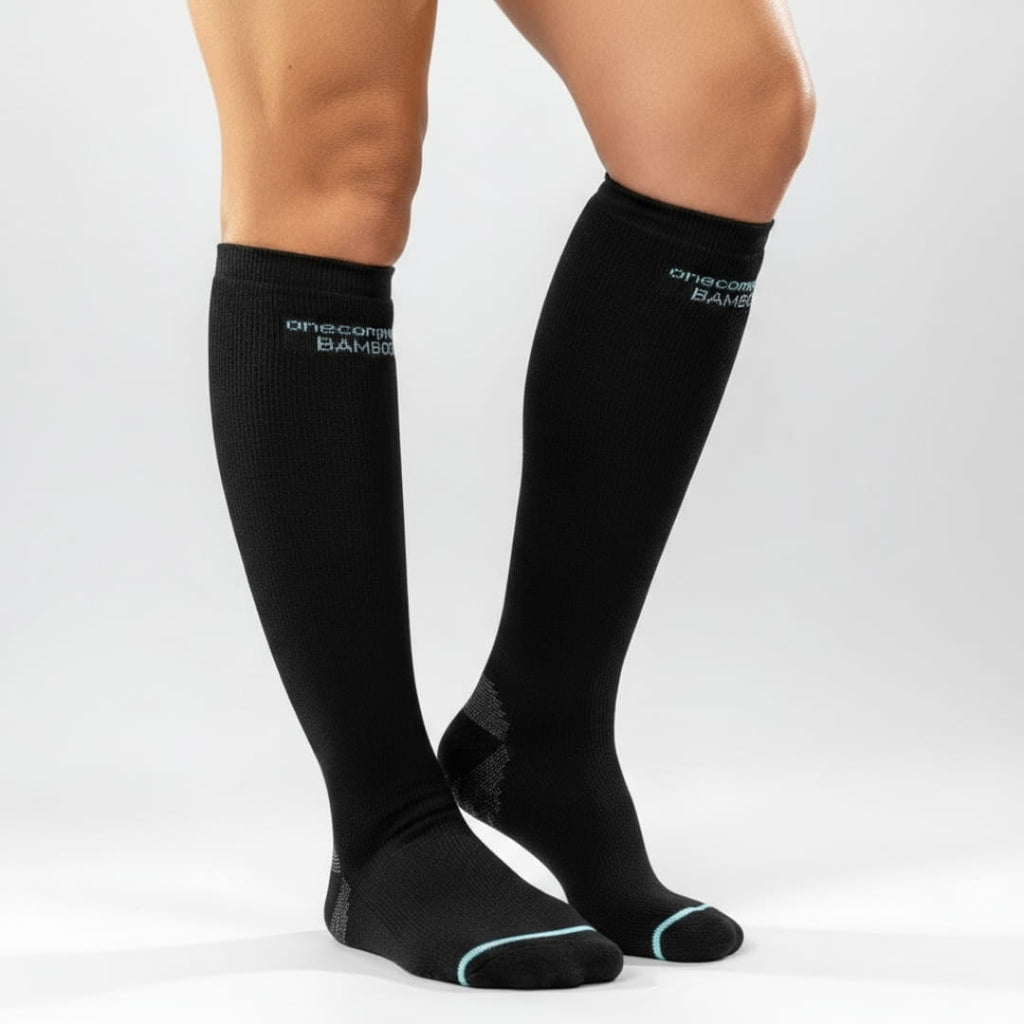 Knee-High Bamboo Compression Socks — 10–15 mmHg Graduated Support - Desfino