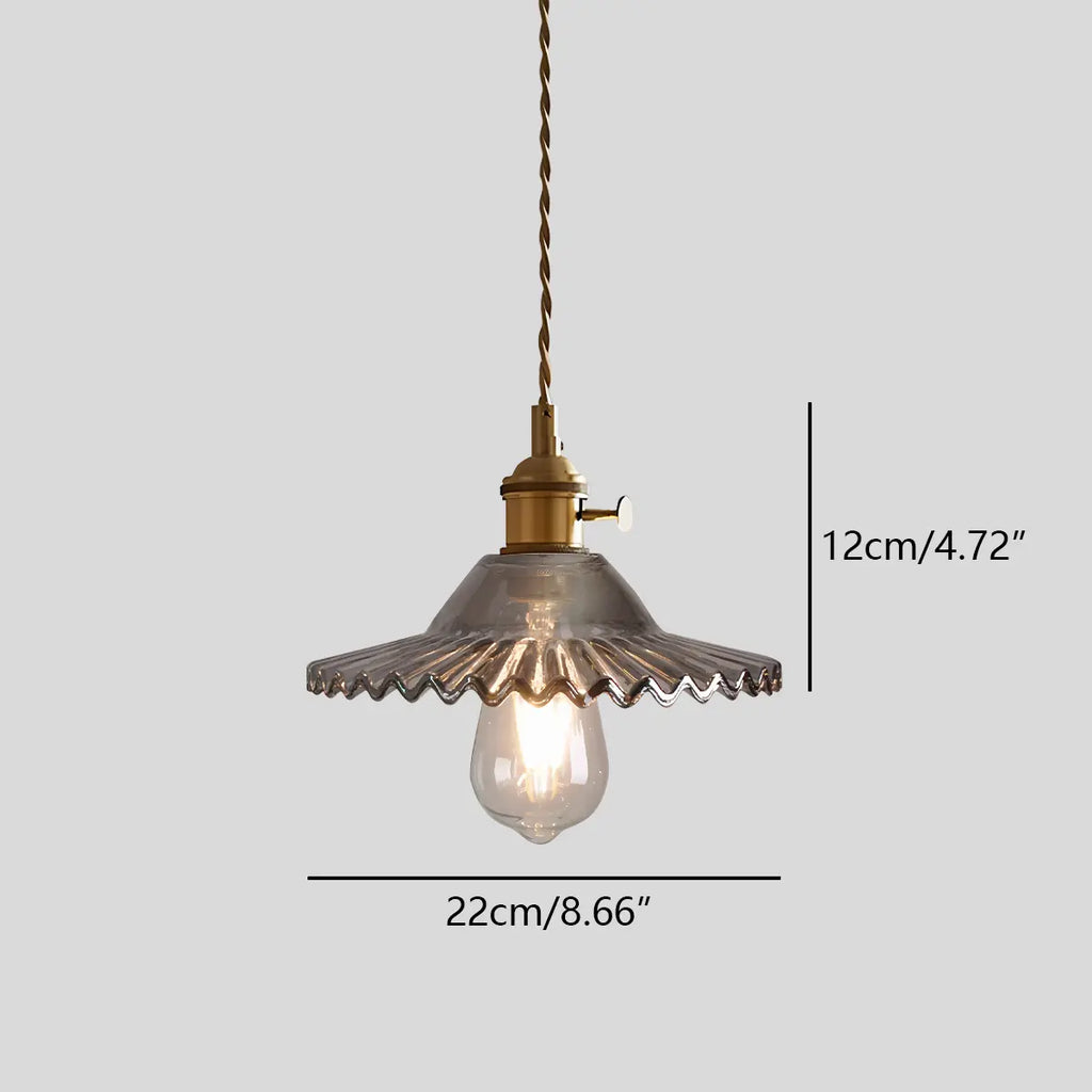Isabel Glass Pendant Light for Kitchen Island | Desfino