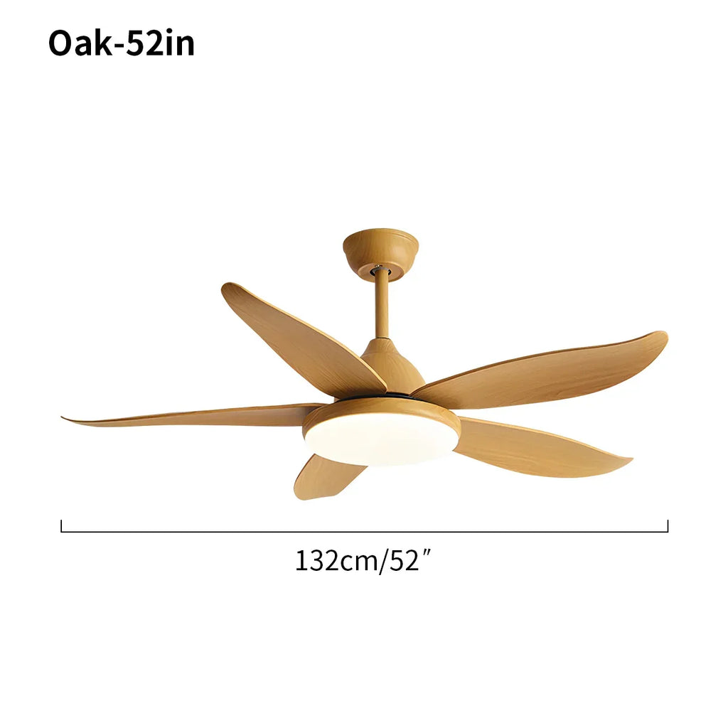 Moderner Deckenventilator mit 5 Flügeln und Lampe | Desfino