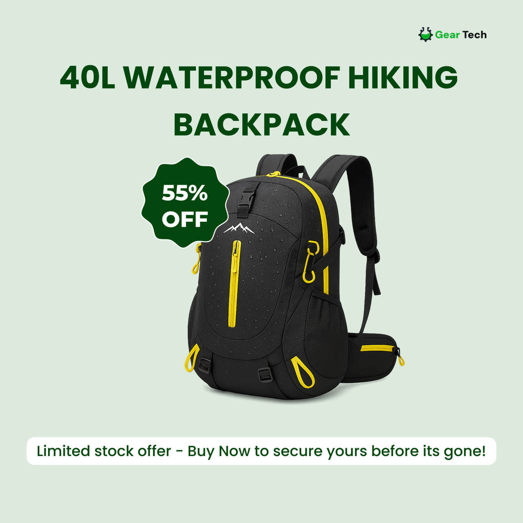 Turistický batoh Kavero 40 l, voděodolný – několik kapes - Desfino