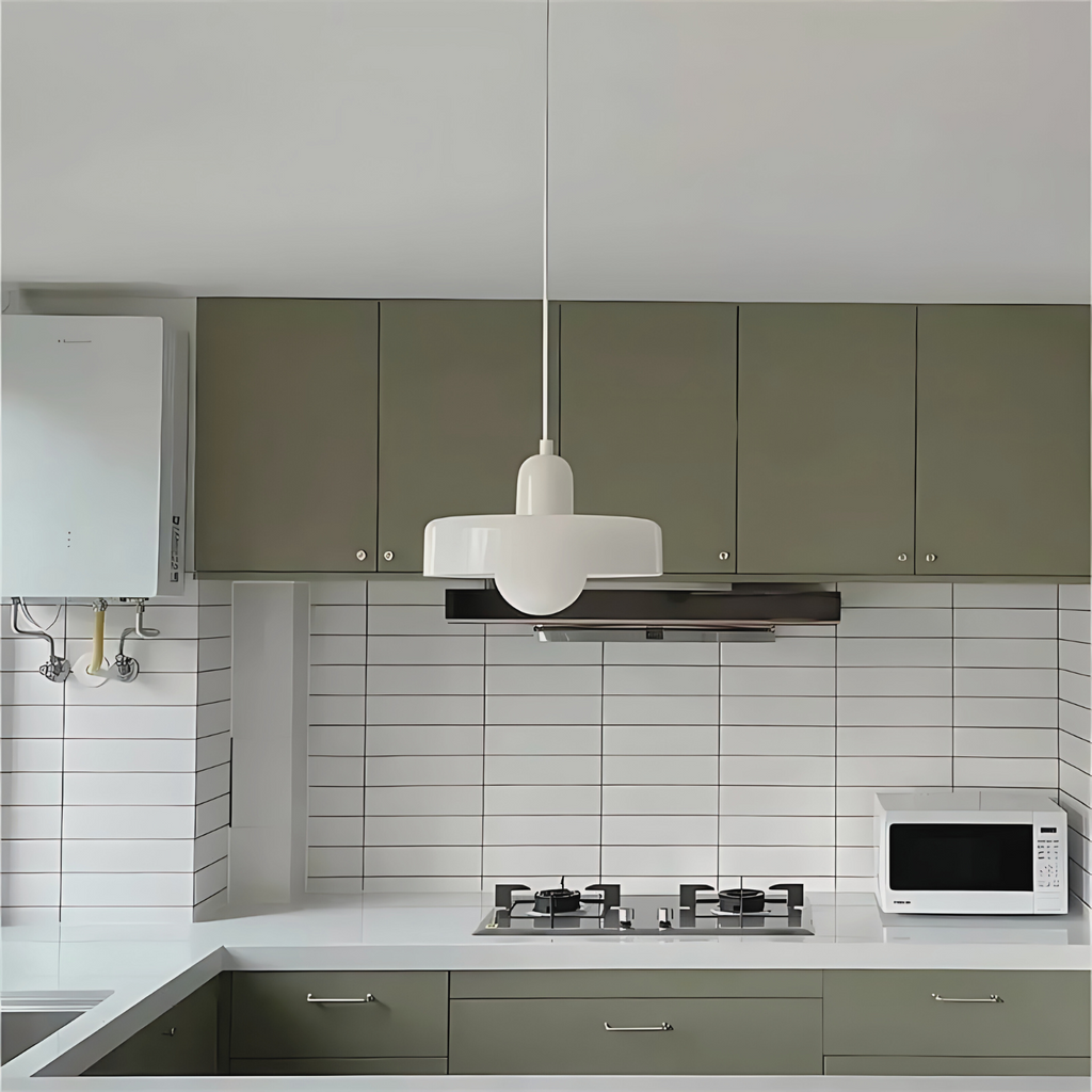 NovaHalo moderne opalpendel med halo — justerbar LED-loftslampe - Desfino