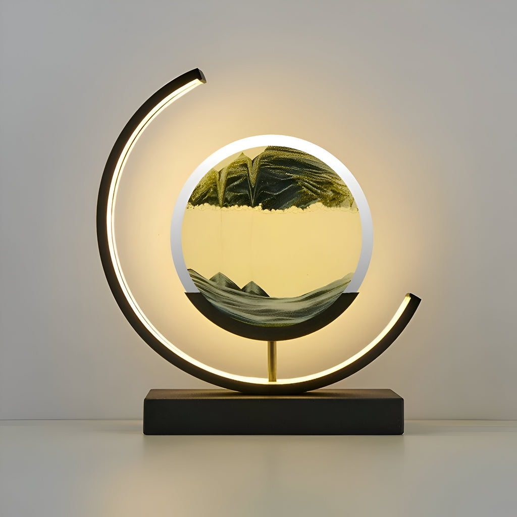 Candeeiro CalmSands Glow — Arte de areia LED, aplicação e controlo remoto, 3 modos - Desfino