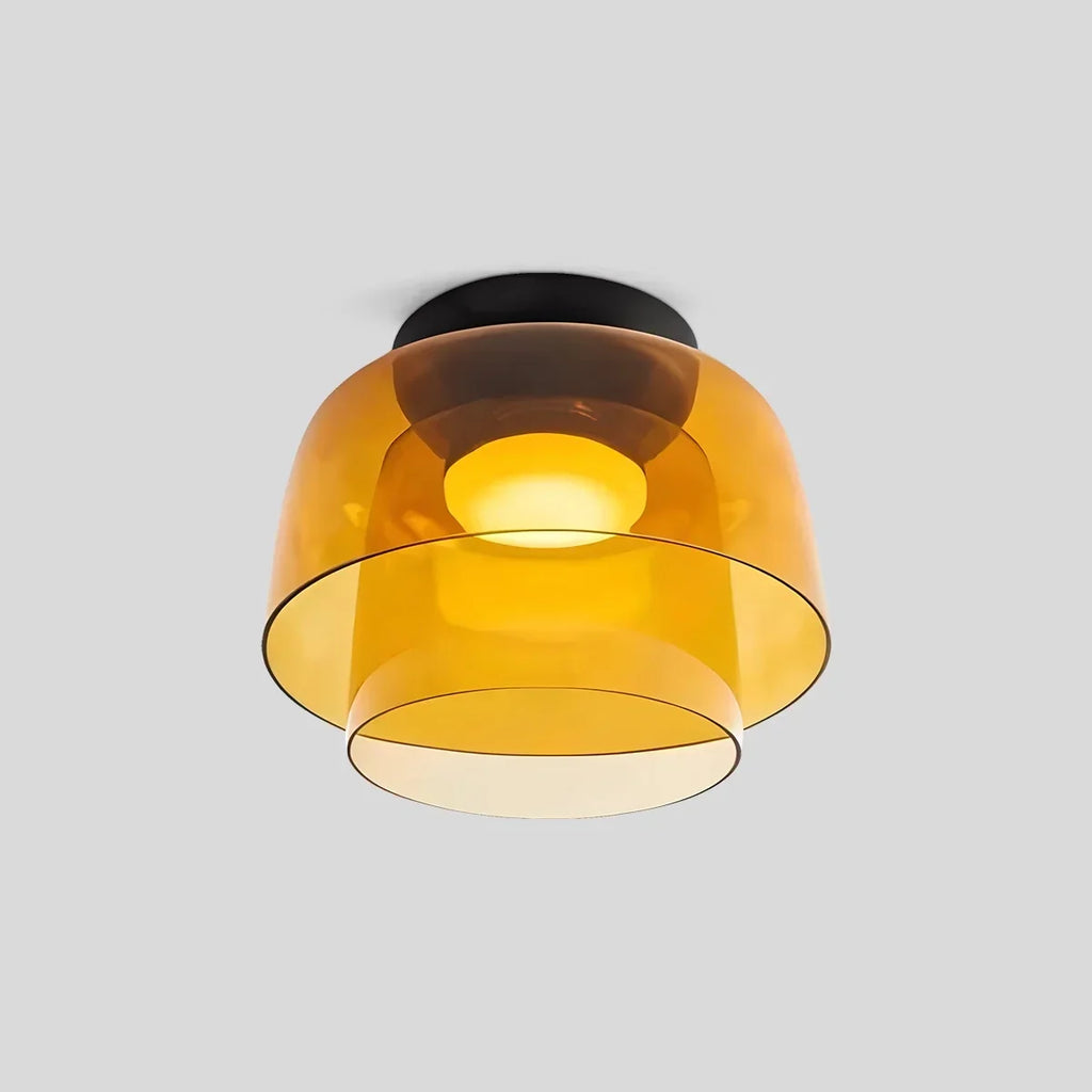 Colored Glass Ceiling Light for Bedroom | Desfino