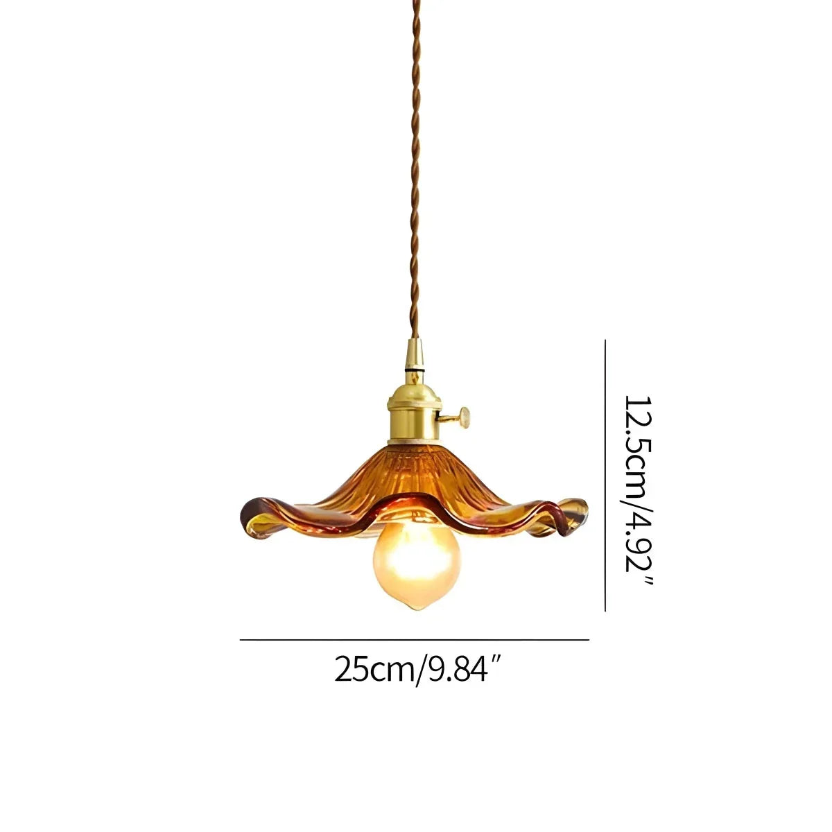 Nordic Japanese Glass Chandelier for Living Room | Desfino