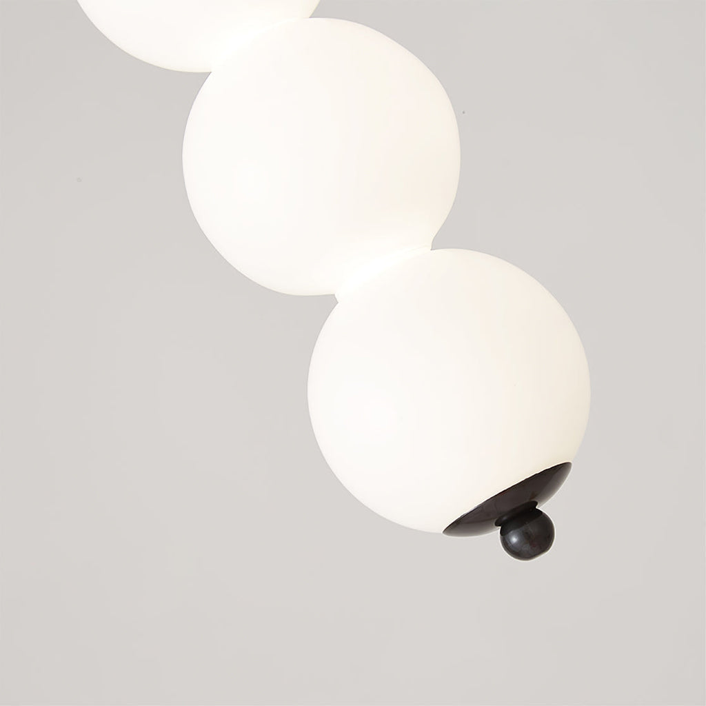Orbet Stacked Glass Ball Pendant Lamp for Bedside | Desfino