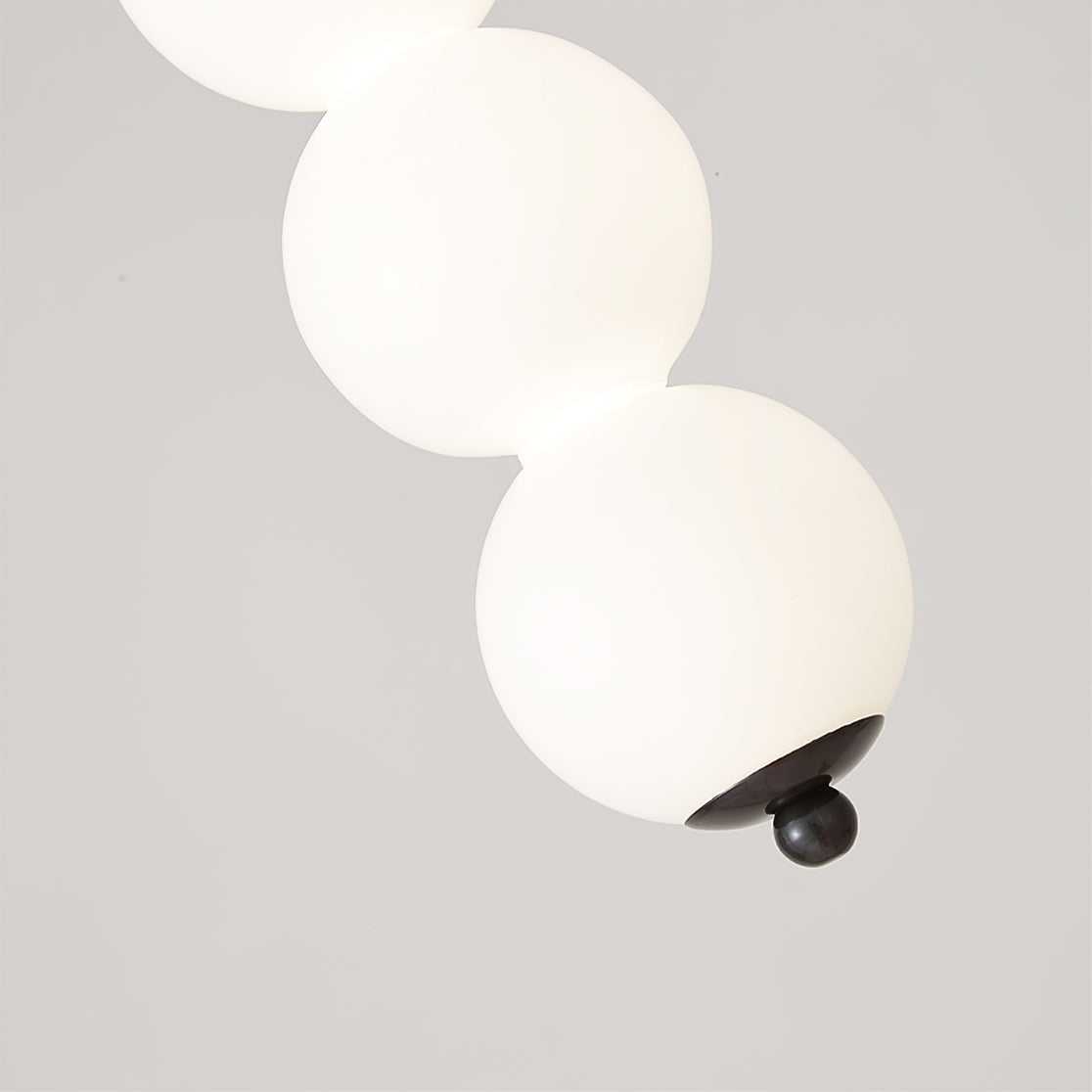 Orbet Stacked Glass Ball Pendant Lamp for Bedside | Desfino