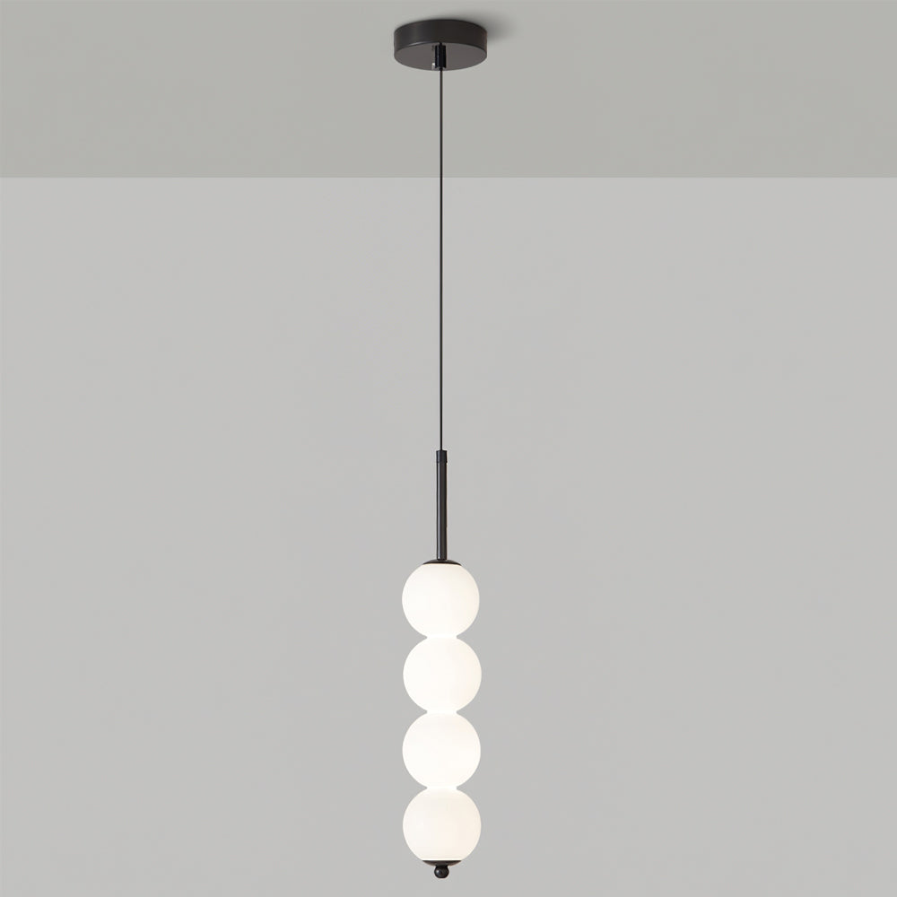 Orbet Stacked Glass Ball Pendant Lamp for Bedside | Desfino