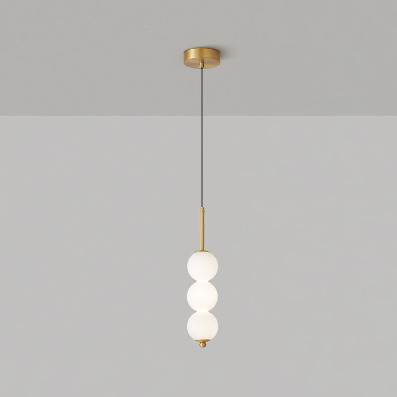 Orbet Stacked Glass Ball Pendant Lamp for Bedside | Desfino