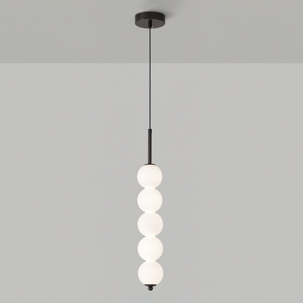 Orbet Stacked Glass Ball Pendant Lamp for Bedside | Desfino