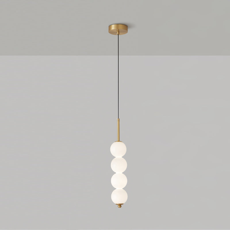 Orbet Stacked Glass Ball Pendant Lamp for Bedside | Desfino