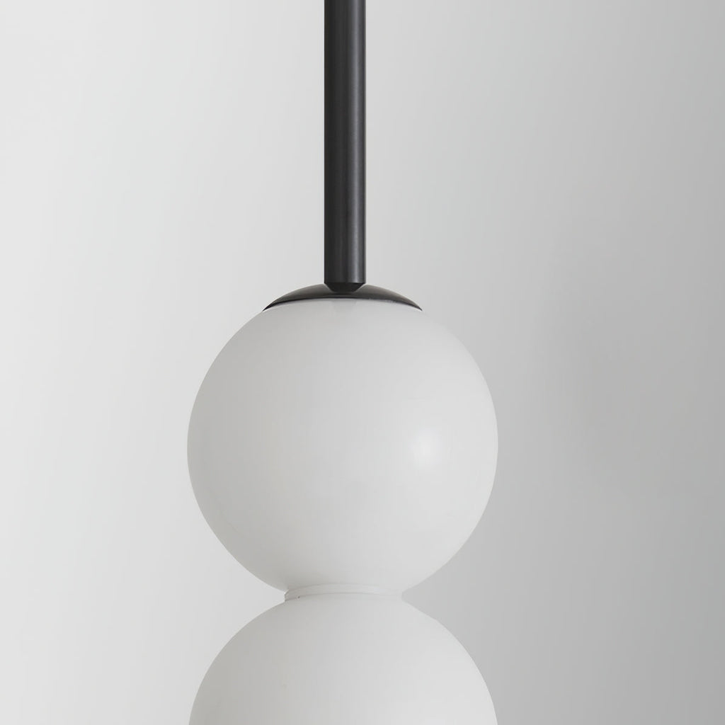 Orbet Stacked Glass Ball Pendant Lamp for Bedside | Desfino