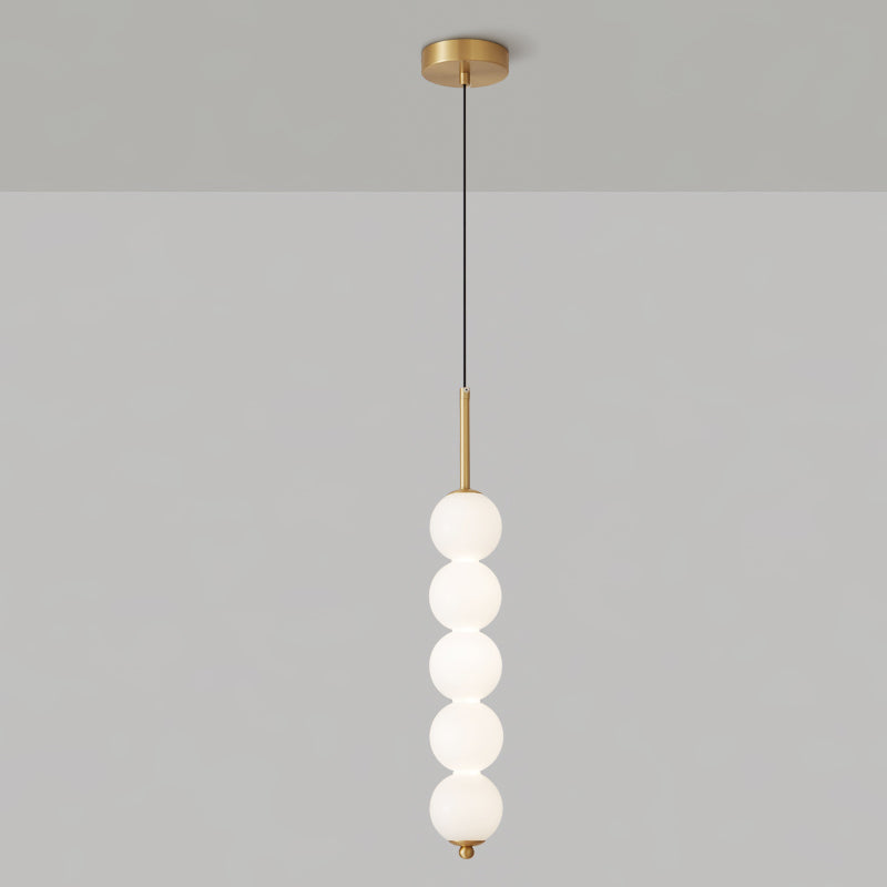 Orbet Stacked Glass Ball Pendant Lamp for Bedside | Desfino