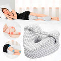 ErgoEase Memory Foam Knee Pillow — Triangular Contour Support