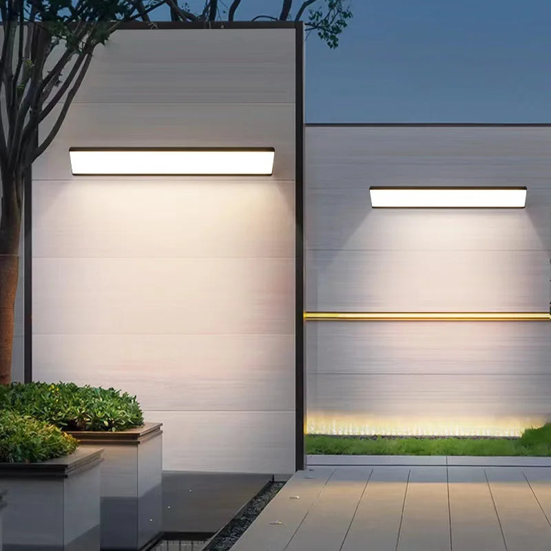 PatioGlow Waterproof LED Wall Lamp — Slim Exterior Light - Desfino