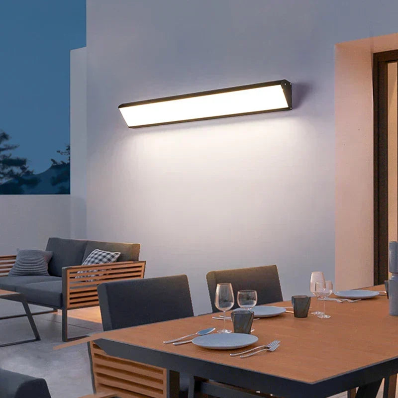 PatioGlow Waterproof LED Wall Lamp — Slim Exterior Light - Desfino