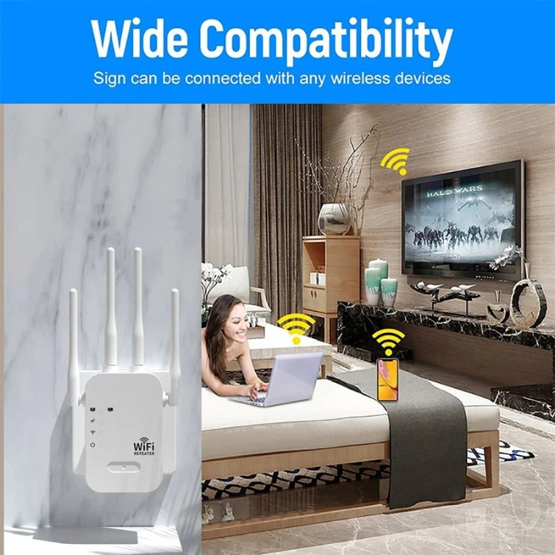 Dvoupásmový WiFi extender AstraLink 5G a 2.4G — bezdrátový opakovač - Desfino