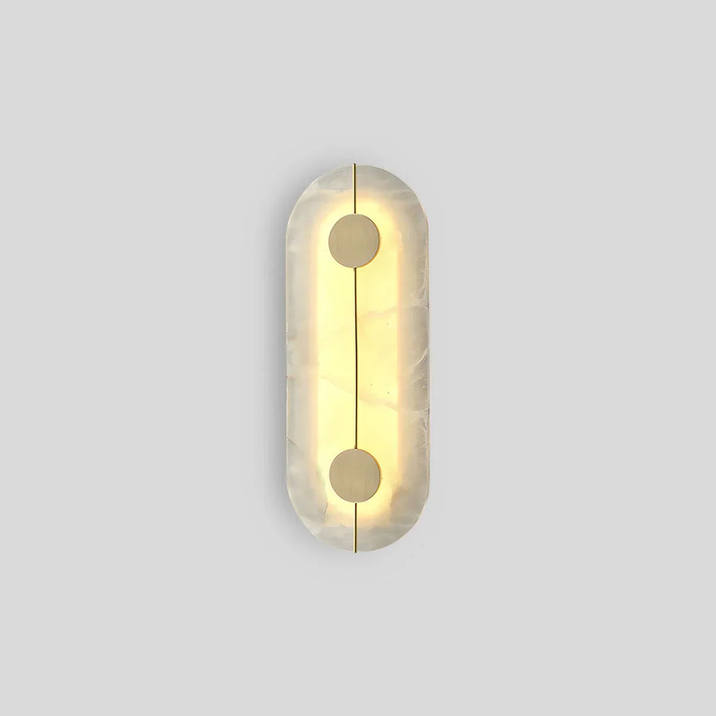 Light Luxury All Copper Spanish Alabaster Wall Light | Desfino