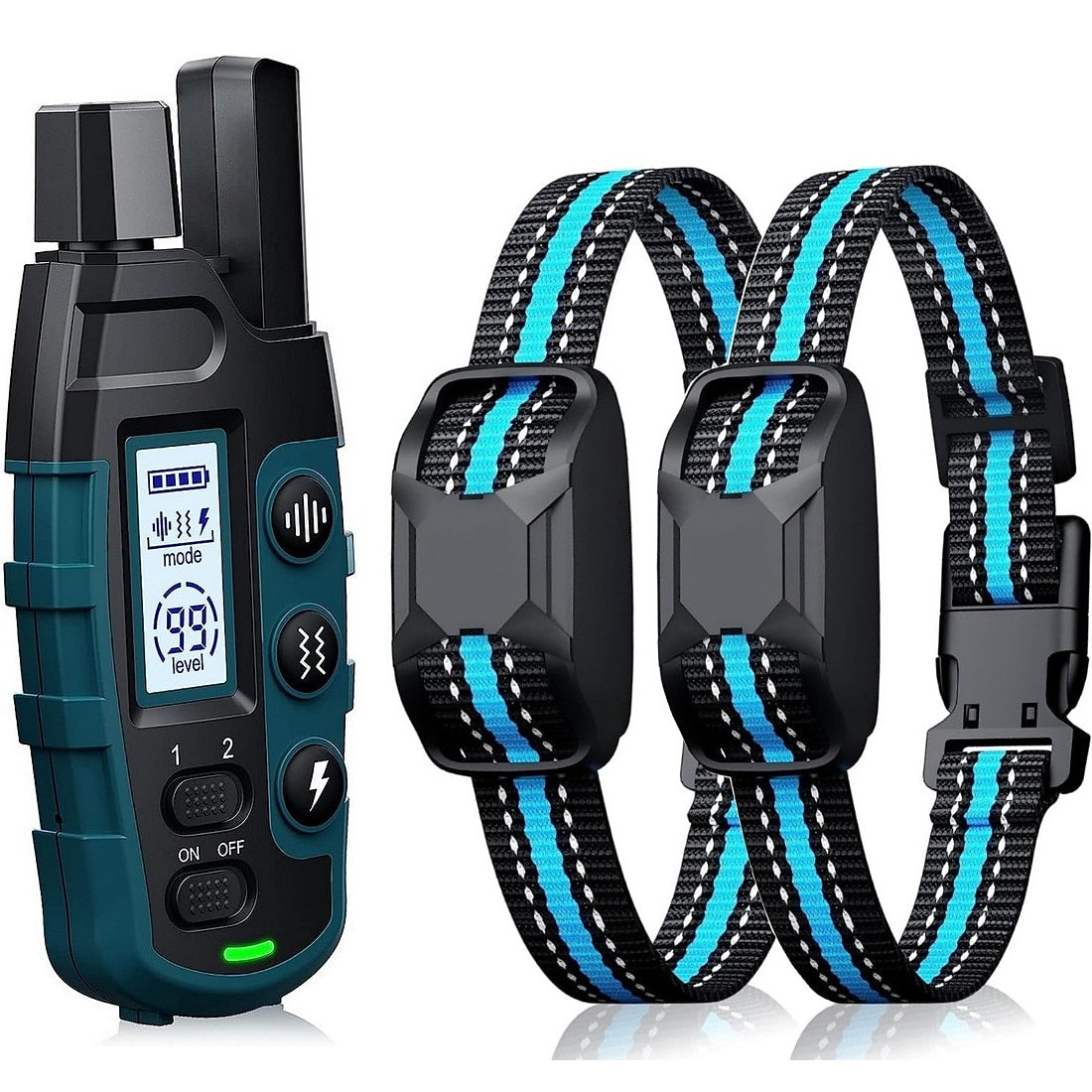 קולר לכלבים NovaPace — שלט רחוק לטווח 1000m, עמיד למים בתקן IPX7, נטען - Desfino