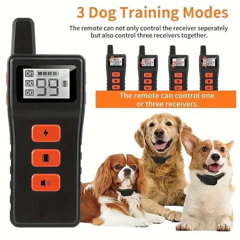 NovaPaw Remote Dog Training Collar — Waterproof Shock, Vibration & Beep Modes - Desfino