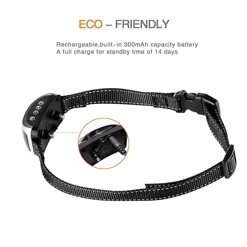 Rechargeable Anti-Bark Collar — Adjustable Sensitivity Modes - Desfino