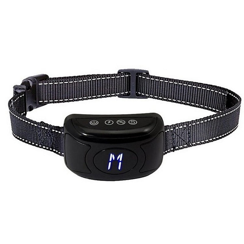 Collier anti-aboiement CanisGuard Pro — Dresseur rechargeable sonore et vibrant, 20–55 cm - Desfino