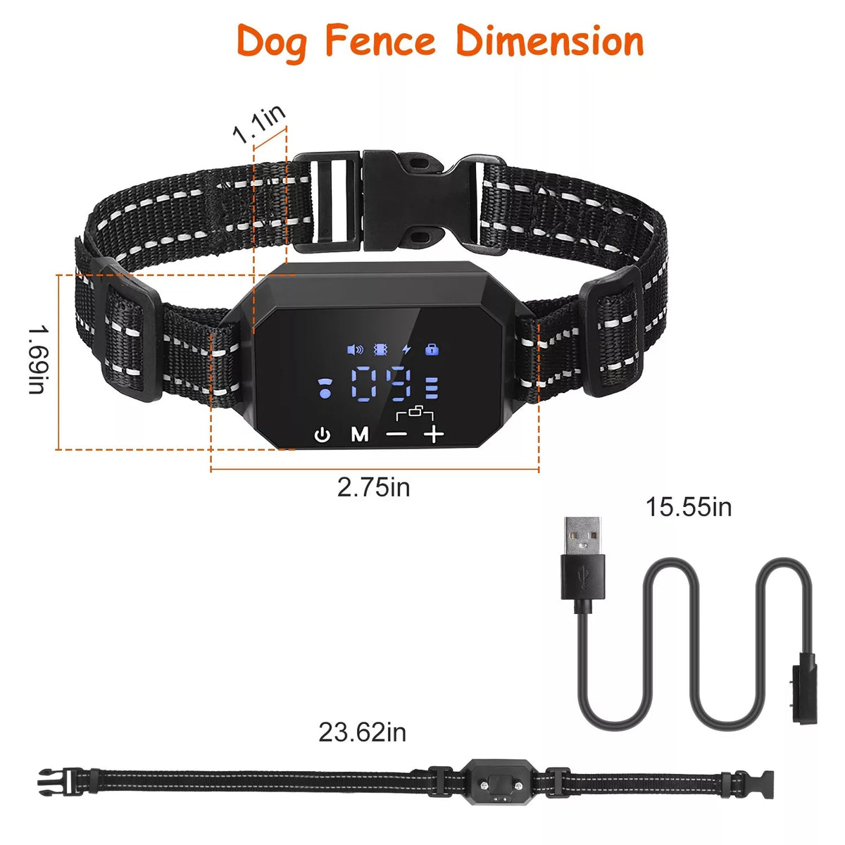 سياج الكلاب اللاسلكي بنظام GPS AstraGuard Pro - نطاق قابل للضبط من 30–1000m - Desfino