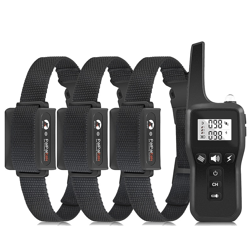 LumosPaw Pro κολάρο εκπαίδευσης σκύλου, εμβέλεια 1097m — Μπιπ, δόνηση, ηλεκτρικό ερέθισμα, φακός - Desfino