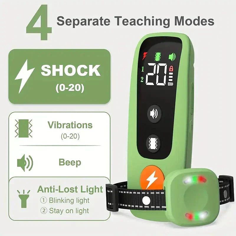 KiroPaw Pro Wasserdichtes Trainingshalsband — Signalton, Vibration & Licht | Desfino
