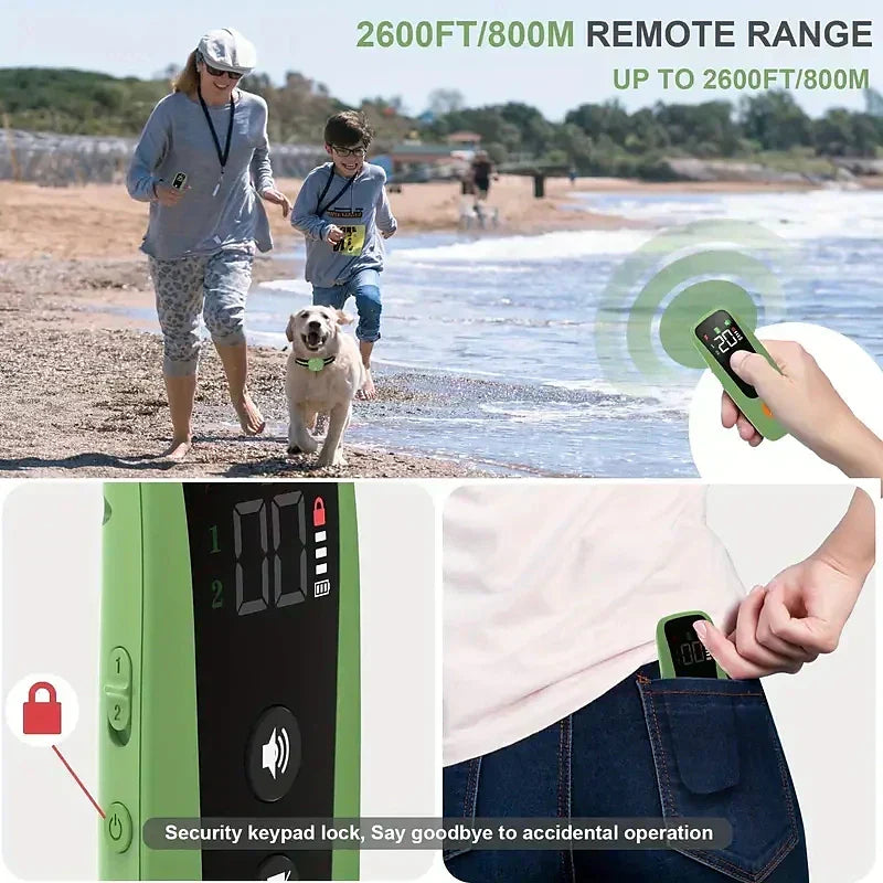 KiroPaw Pro Wasserdichtes Trainingshalsband — Signalton, Vibration & Licht | Desfino