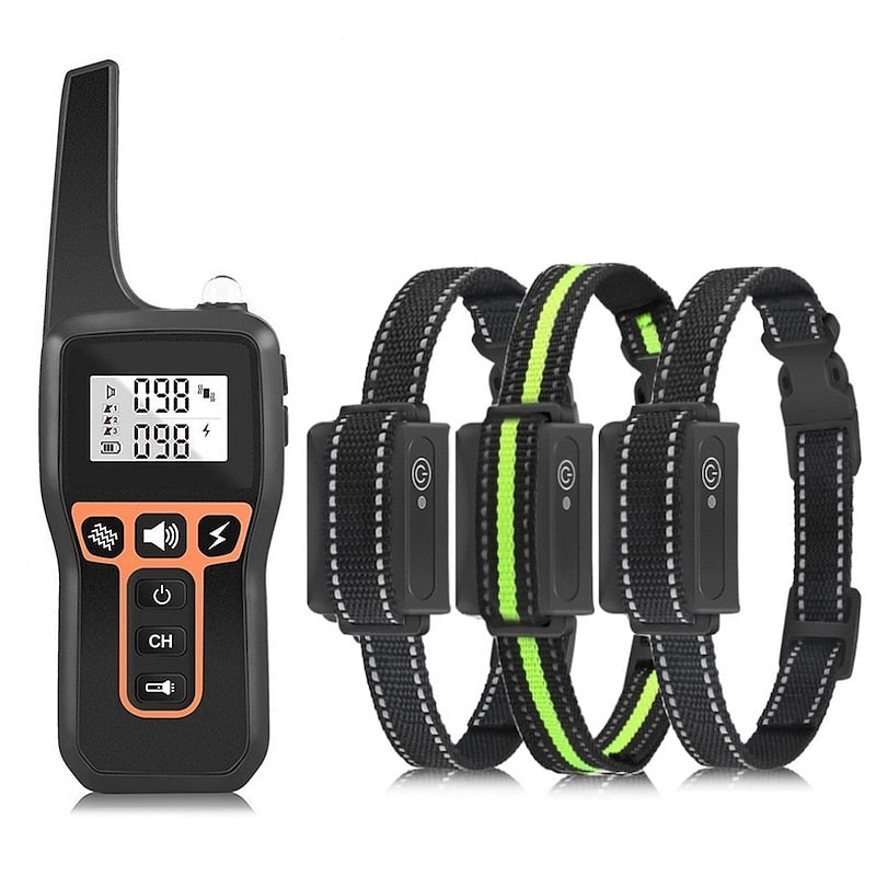 Zgardă de dresaj impermeabilă MarinPulse Trainer 1000m pentru câini — bip, vibrații și impuls electric - Desfino