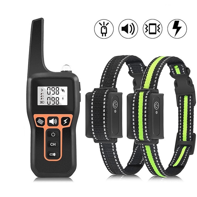 Collar impermeable recargable ZenRidge — 1000m, descarga/vibración/pitido - Desfino