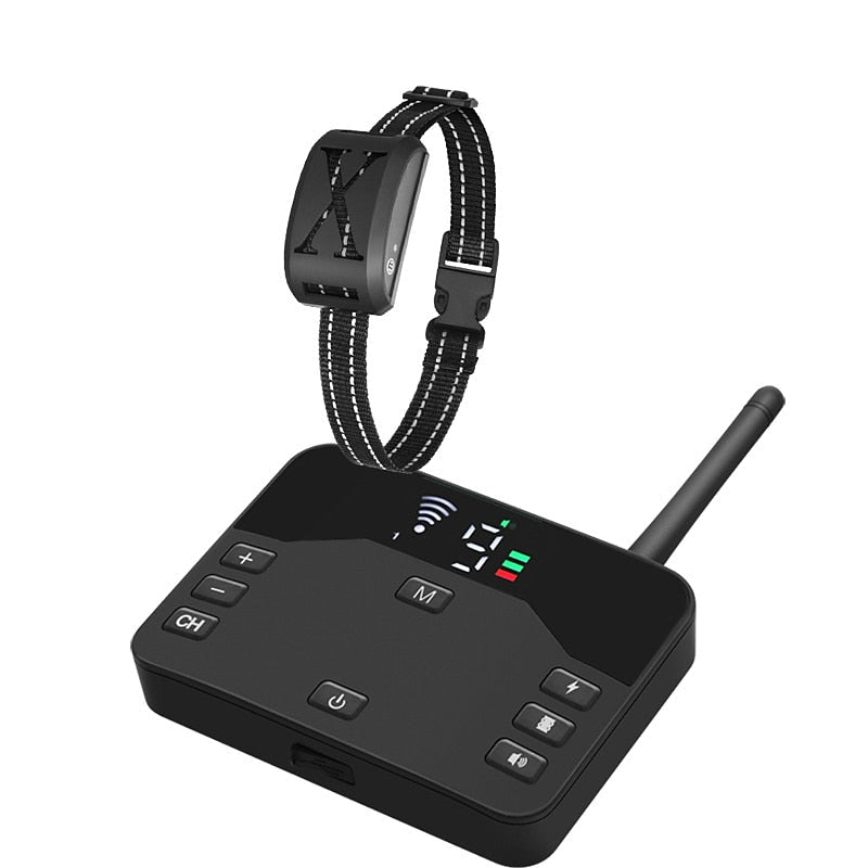 Gardă wireless pentru câini FidoFence Pro — guler de dresaj ajustabil pe 9–240m - Desfino