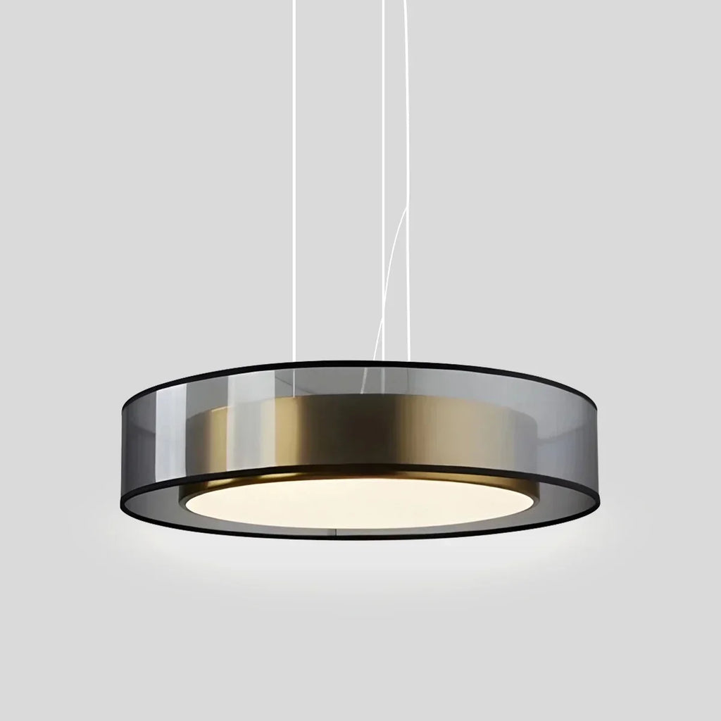 Simple Round LED Copper Pendant Light Ceiling Lamp | Desfino