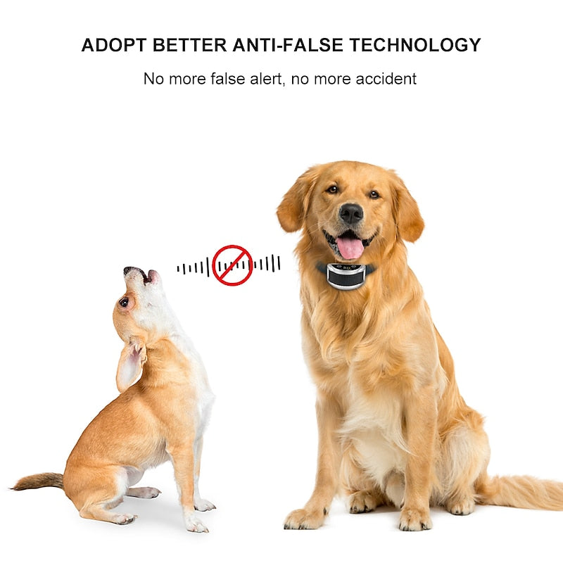 CanineGuard Pro Obroża antyszczekowa — regulowana czułość, sygnał dźwiękowy/impuls statyczny - Desfino