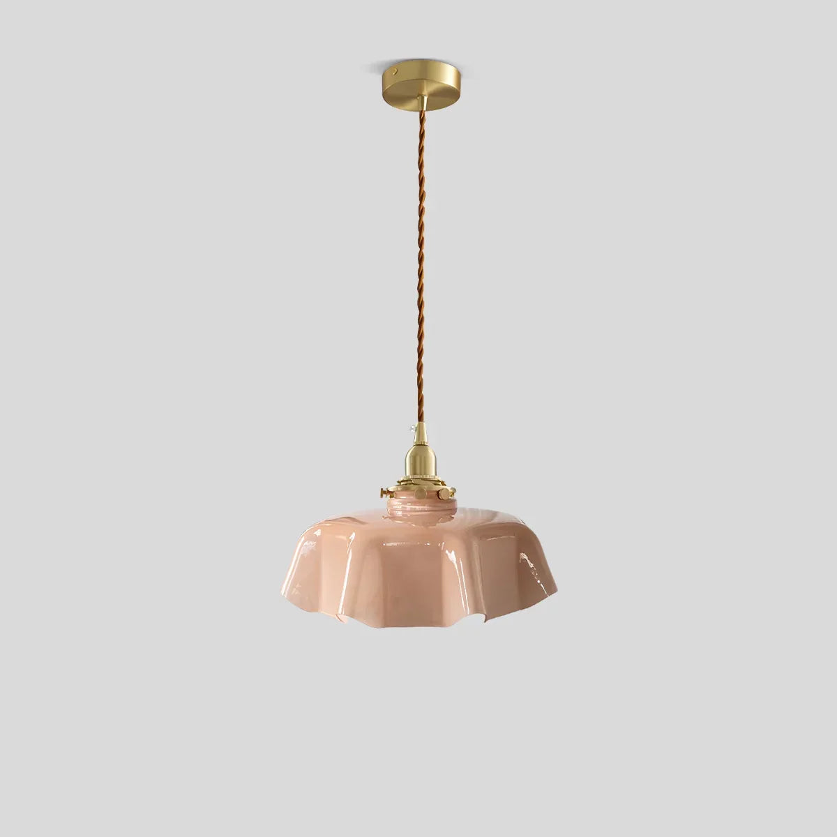 Retro-Pendelleuchte aus farbigem Glas für die Küche | Desfino