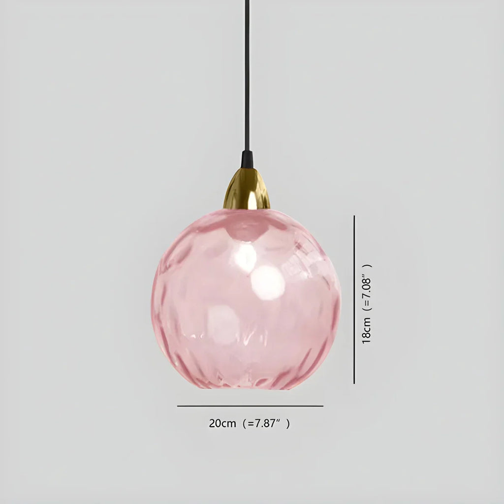 Colorful Glass Ball Pendant Light for Living Room | Desfino