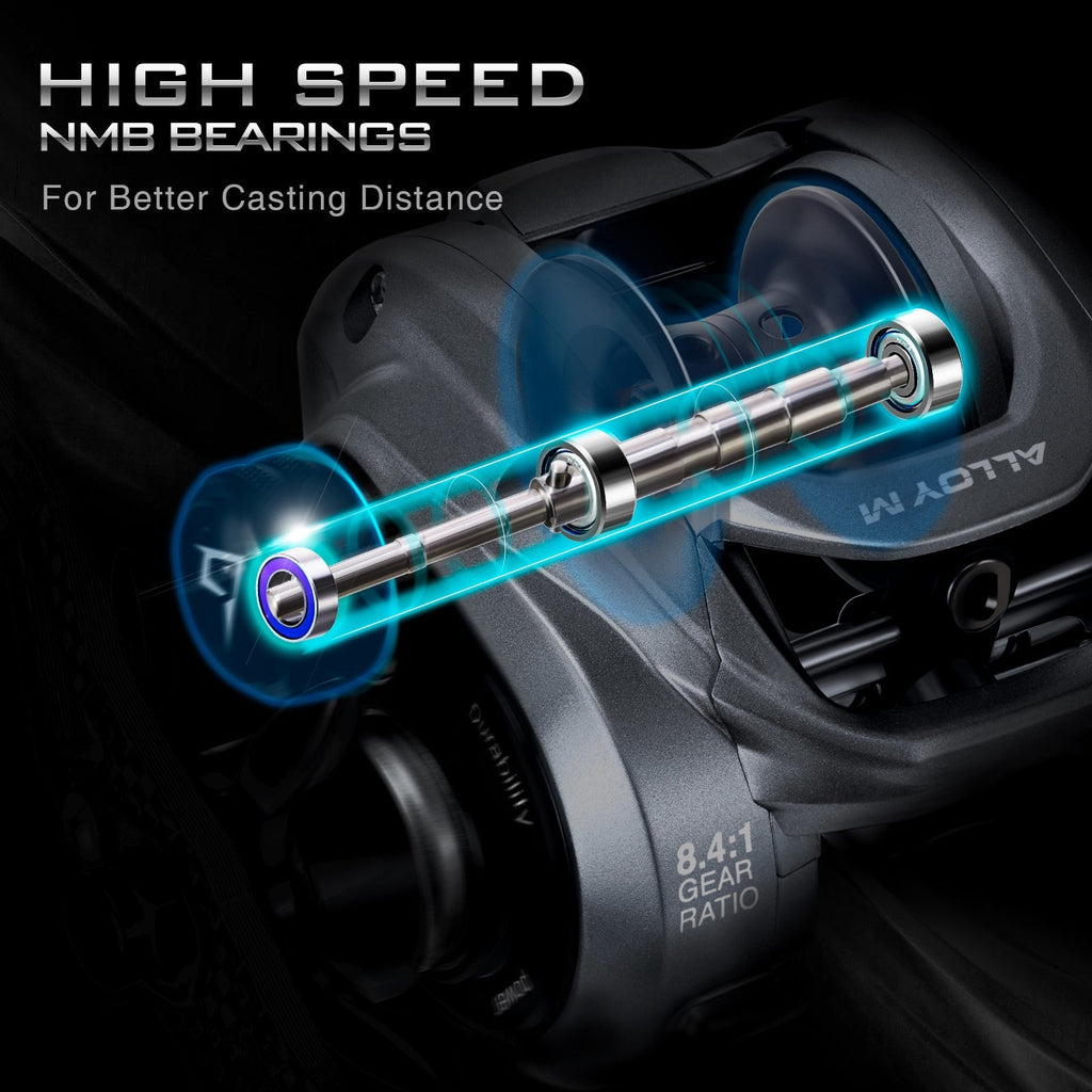 Piscifun Alloy M-baitcastinghjul med lav profil — kastning i saltvand - Desfino