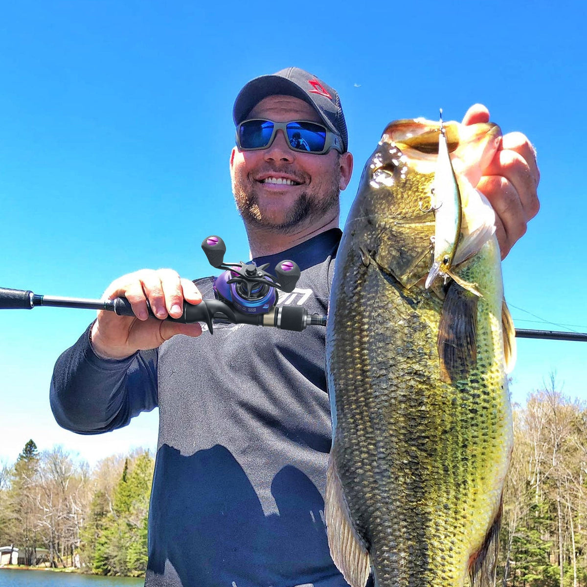 Baitcastingový naviják Piscifun Spark Pro — magnetická brzda, brzdná síla 16.5lb - Desfino