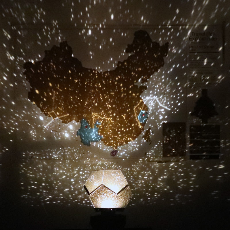Projetor de céu nebuloso AstraLume — Efeito luminoso de céu estrelado - Desfino