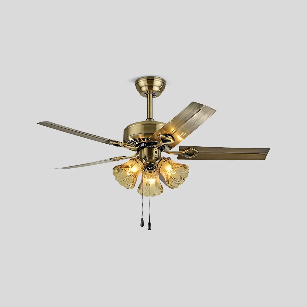Vintage-Deckenventilator mit Licht für das Esszimmer | Desfino