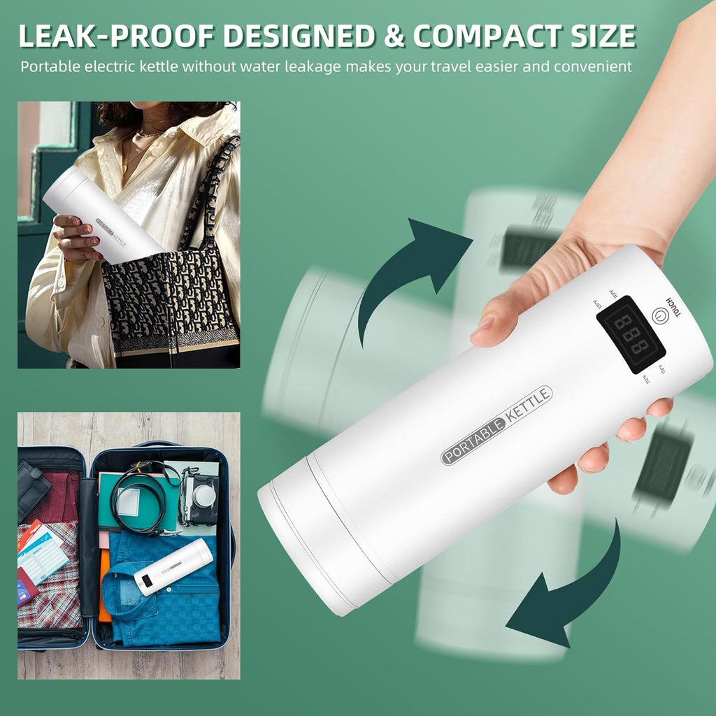 Nomad 1L 紧凑型电热旅行水壶 — 自动断电 - Desfino