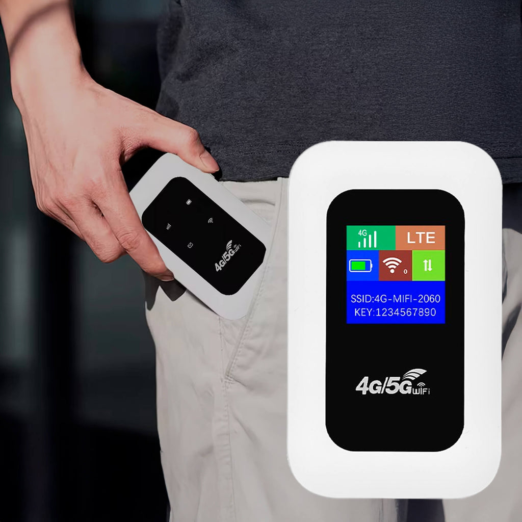 RoamWave Tragbarer 5G-WLAN-Router — Plug-and-Play-SIM-Kartenverbindung - Desfino